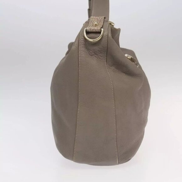 GUCCI Shoulder Bag Leather 2way Gray Silver 232931 Auth - Picture 12 of 16